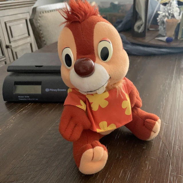 Vtg Chip Dale Rescue Rangers Plush Stuffed Animal Disney Playskool 1989 Hawaiian