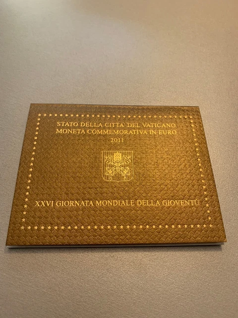 2 Euro Gedenkmünze Vatikan 2011 "26. Weltjugendtag Madrid" in Coincard ST