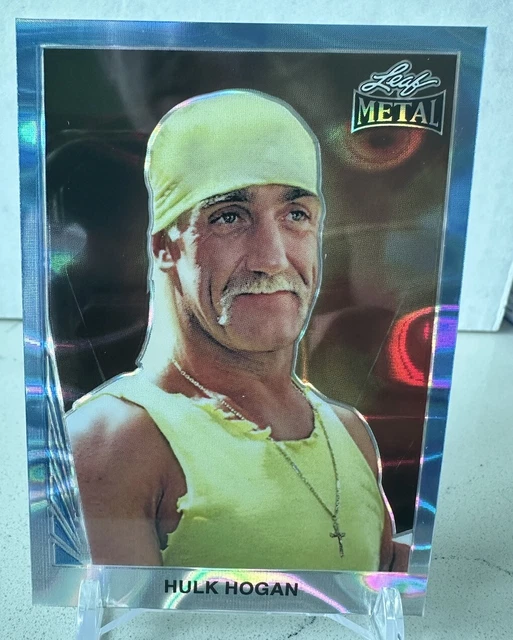 2024 LEAF METAL Legends Wrestling Hulk Hogan Base 90b14 Bleu 6/8 EUR