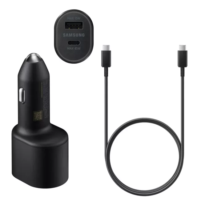 BULK caricabatteria auto 60W+cavo USB-C originali Samsung Galaxy S24 Ultra 277H