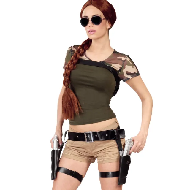 Doppelter Pistolenhalfter Lara Croft Holster mit Pistolen Pistolenholster Waffe