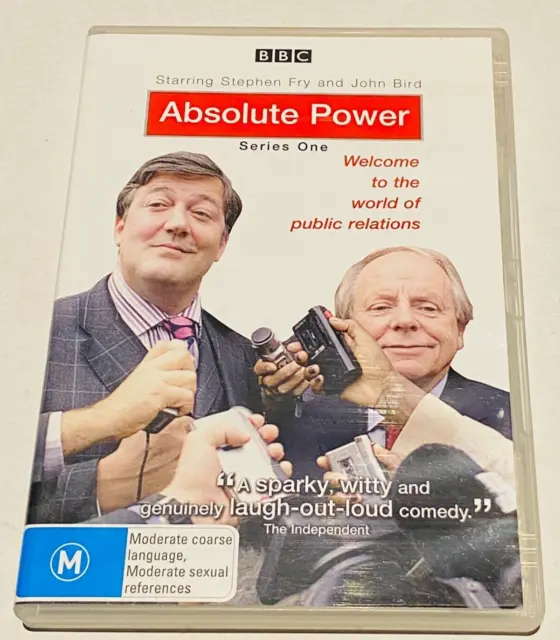 Absolute Power Season 1 DVD 2003 Region 4 PAL BBC ABC Stephen Fry