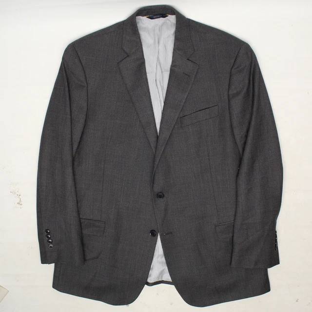 BROOKS BROTHERS EXPLORER Mens Suit Coat 44R Gray Bierdseye Weave