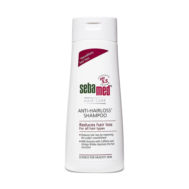 Sebamed Anti- Hair Loss Reduces  Shampoo PH 5.5 Caffeine & Gingko Biloba 200 ml