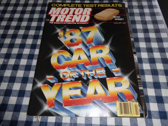 Motor Trend Magazine  February 1987 Car Of The Year Thunderbird  Turbo Coupe