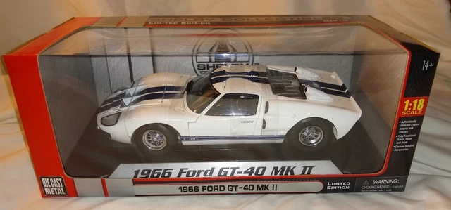 Shelby Collectibles 1966 Ford GT-40 MKII Limited Edition 1:18 white sealed box