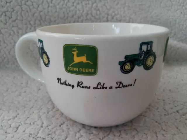John Deere 22 Oz Latte Coffee Soup Mug Cup Gibson