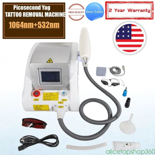 Q-Switch Tattoo Remover YAG Laser Eyebrow Pigment Removal Face Beauty Machine