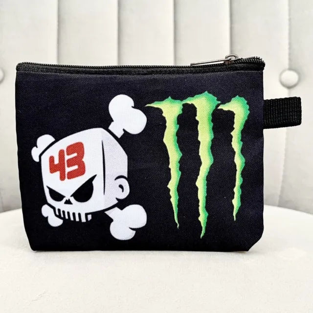 Monster Energy Mens Bag Wallet Skateboard Vintage Rare NOS BMX Surf Merchandise