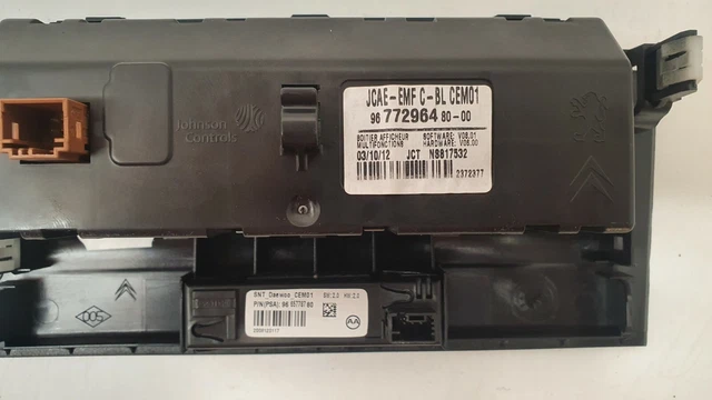 Citroen Ds4 2013 LCD multifonction horloge écran 9677296480-00 3