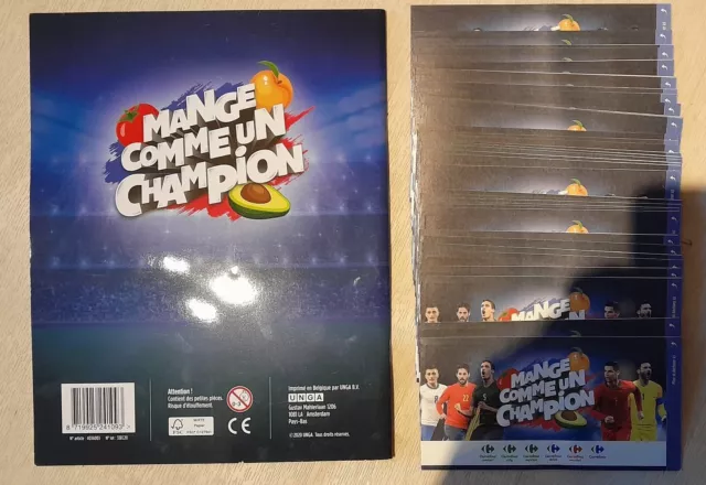 Album Neuf +Les 35 Cartes = 105 Images "Mange Comme Un Champion" Carrefour 2020 2