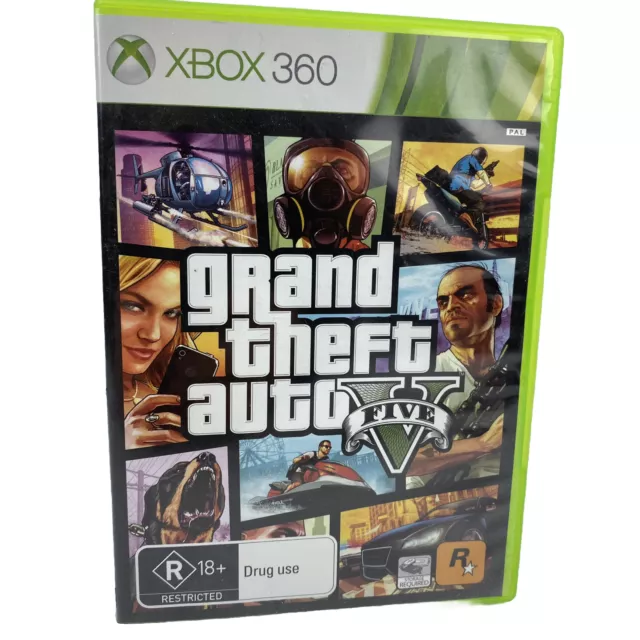 Xbox 360 Gta Grand Theft Auto 5 ((( 2 X Cds Jogo Original )))