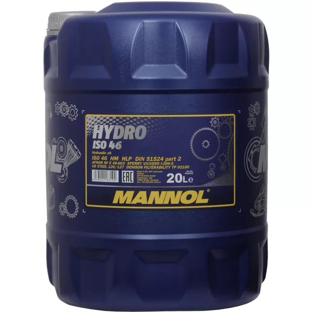 Hydrauliköl 20 (1x20) Liter Hydro ISO HLP 46 MANNOL VDMA 24318, DIN 51524/2