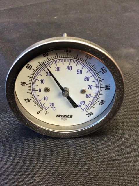 Trerice Bimetal Thermometer Steel B8360204 H4