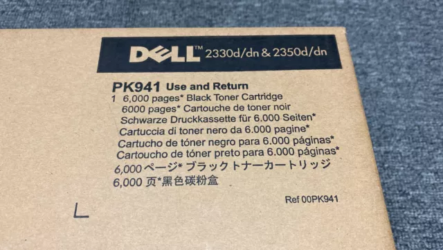 Genuine Dell PK941 6,000 Page Black Toner Cartridge for 2330dn 2350d Printer 2