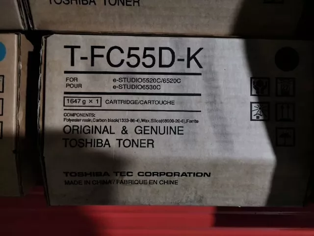 Genuine Toshiba Black/Magenta/Yellow TFC55D K/M/Y/C TONER  #Price  For 1#