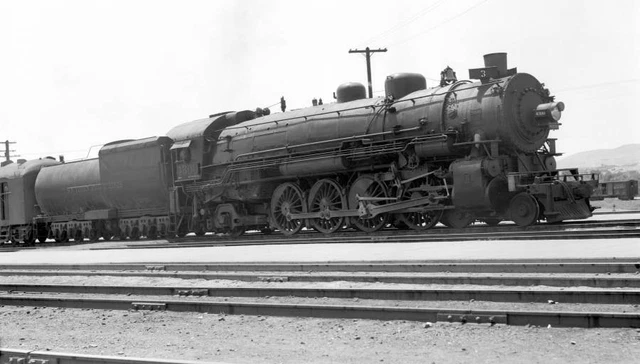 Railsp SP SOUTHERN PACIFIC Railroad Locomotive, No 4300, Type 4-8-2 Old Train ...