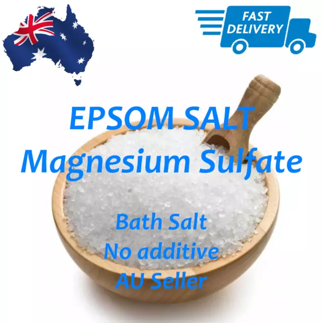 Epsom Salt Magnesium Sulphate (Sulfate) PURE AU Seller FREE FAST SHIPPING