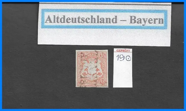 Briefmarken, Altdeutl., Bayern 1867, Mi 19, gestemp., gepr. Brettl BPP