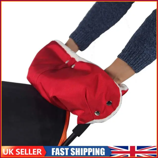 Stroller Warmer Gloves Pushchair Hand Muff Waterproof Pram Accessory Red-96898.0