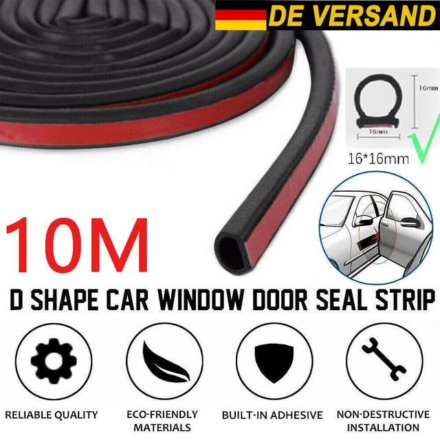 Fenster Dichtung Gummi 5m Autotürdichtung T-Typ Aus Gummi – Selbstklebendes Dichtband Für KFZ Türen & Fenster Selbstklebendes Dichtband 5m