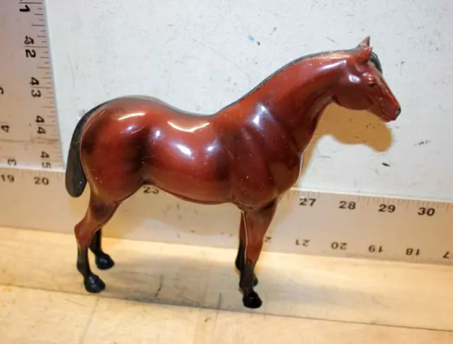 Vintage Hartland Plastics Brown & Black Horse