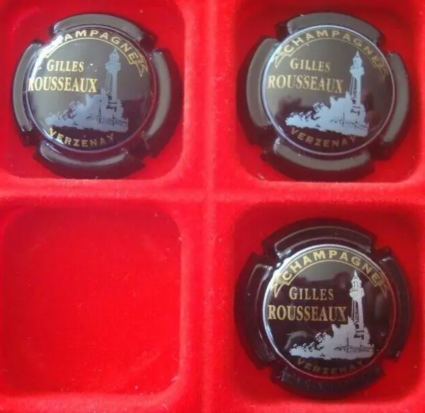 Capsules de champagne ROUSSEAUX G. N° 1 et 2   (3 différentes cote=45)