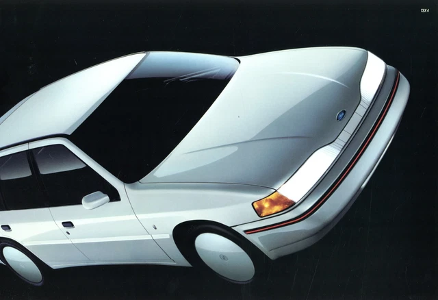 Ford Poster 1988 Ghia Vignale TSX4 Concept Car Format 52 x 34,5 cm WIE NEU!