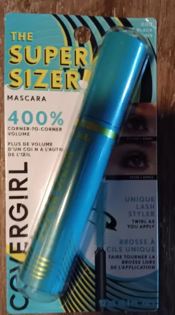 CoverGirl Super Sizer LashBlast Mascara, Very Black 800, 0.4 fl oz