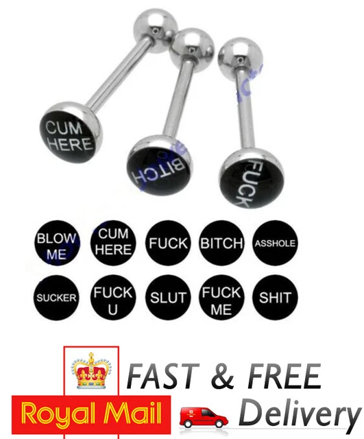 Rude tongue bars on sale