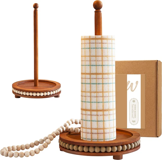 Portatoallas de papel Royalty Forest Farmhouse madera - toalla de papel de madera hecha a mano H