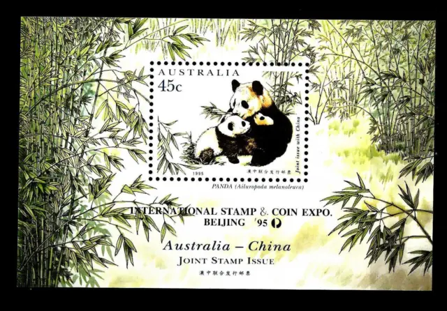 AUSTRALIA - BF - 1995 - Fauna. Emissione congiunta con la Cina - Sovrastampati