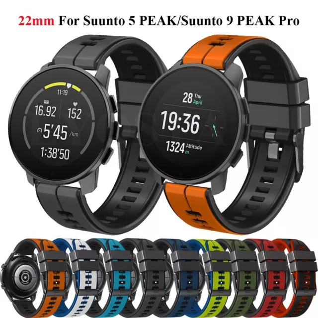 22mm Silikon Armband für Suunto 5 PEAK 9 PEAK Pro Strap LEMFO K22 Watch Band