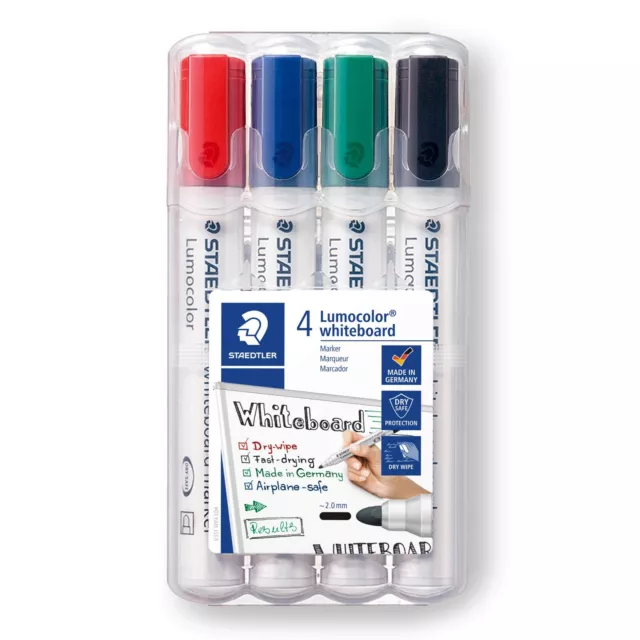 Staedtler Lumocolor Whiteboard Marker Bullet Tip Multicolour - Pack of 4