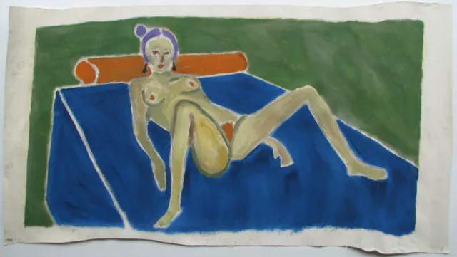 Davide Baroggi (Locarno 1974) Nuovo Selvaggio Wilde PARTORIRE Olio su tela 53x99