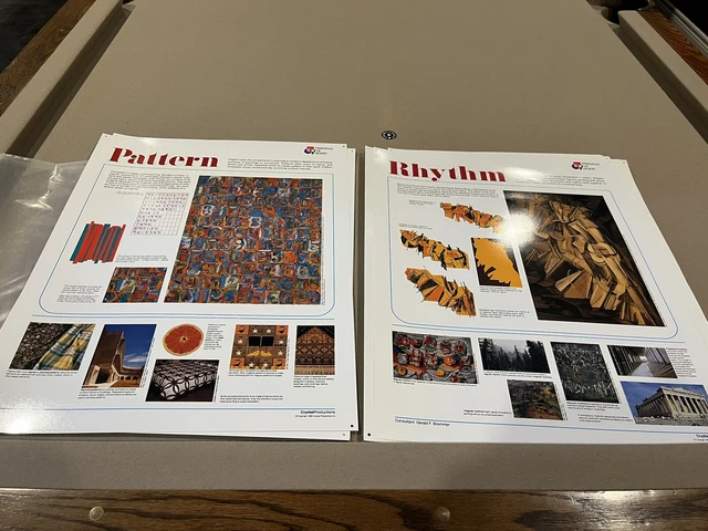 ELEMENTS AND PRINCIPLES of design set of 14 posters art $40.00 ...
