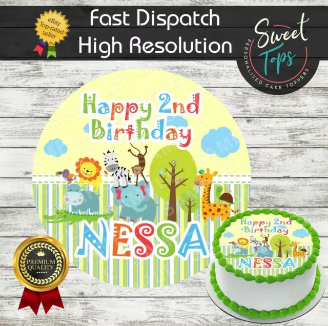 7.5 Inch SuperNatural Cake Topper - Round Edible Birthday Cake Decorations Happy Birthday Cake
