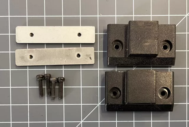 2 Technics SL1200 MK2 Turntable Dust cover brackets with hardware Used DJ