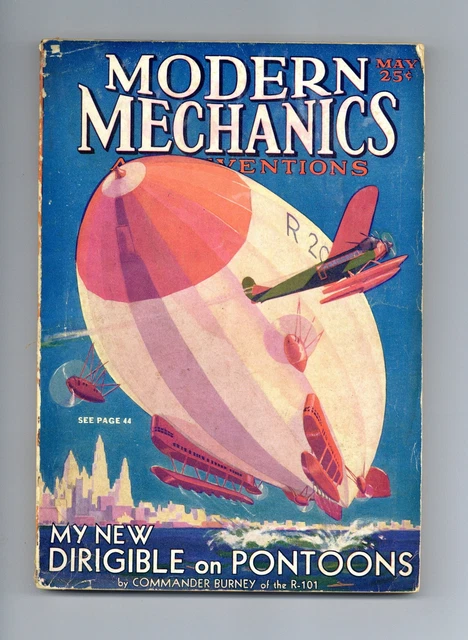MODERN MECHANICS AND Inventions Pulp May 1930 Vol. 4 #1 GD £44.28 ...