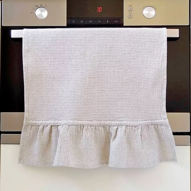 Dish Towels Cotton Linen Organic Waffle Kitchen Tea Farmhouse Hanging Towels