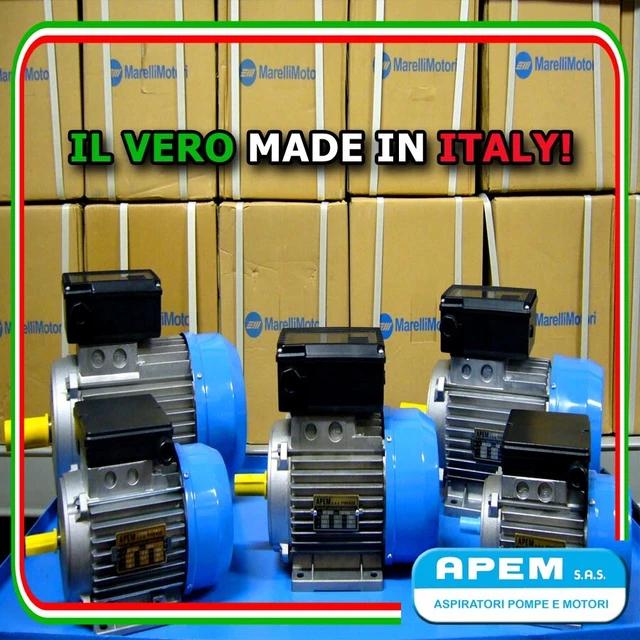 MOTORE ELETTRICO TRIFASE 3 HP 2,2 KW - MEC90 - 2800 Giri - VEMAT Made - Foto 3