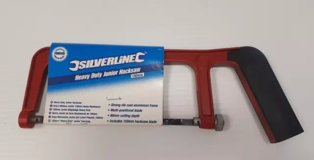 Silverline Heavy Duty Junior Hacksaw 150mm (79431) 2