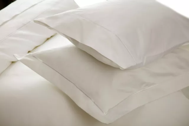 1000 Thread Count Single Ply Egyptian Cotton Pair Housewife Pillow Cases Ivory