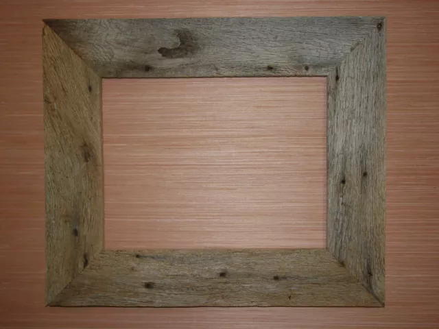 Picture Frame One of a Kind Rustic Weathered Reclaimed Oak Barn Wood 11" x 14"