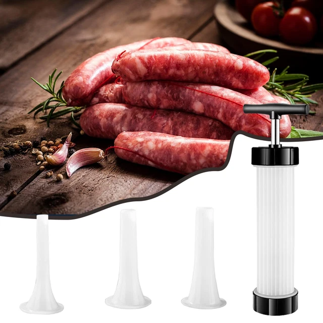 Manual Sausage Machine Meat Stuffer Filler Salami Maker Kitchen To GX & K9B5