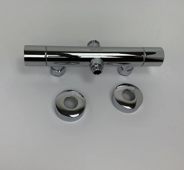 GRIFEMA G17005 THERMOSTATIC Shower Mixer Bar Two Outlet, Wall Mounted