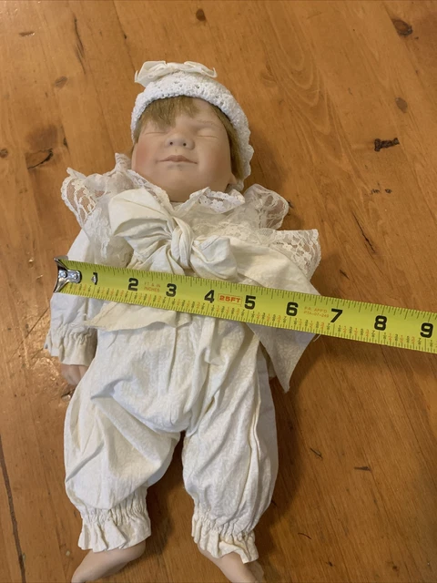 Good As Gold Porcelain Baby Doll Gift From Heaven Collection by Barbara Prusseit 3