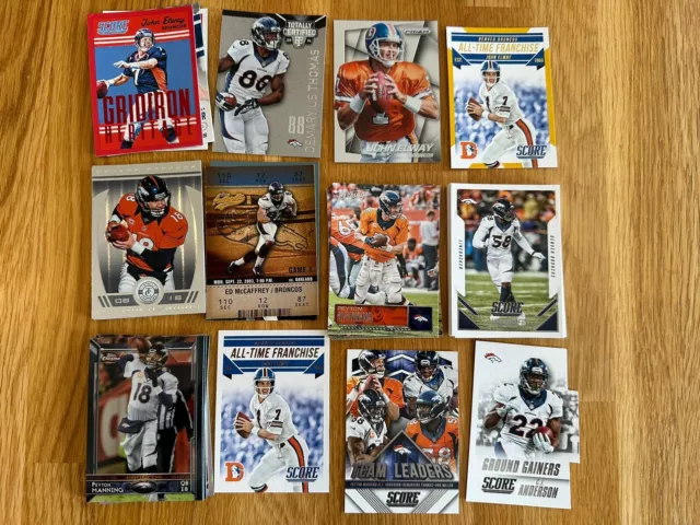 Lot of 37 Denver Broncos NFL Cards Base, Inserts and Parallels