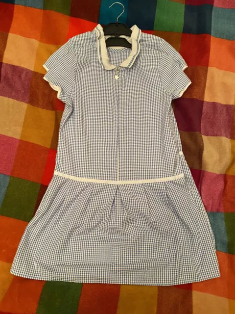 Asda red deals gingham school dress