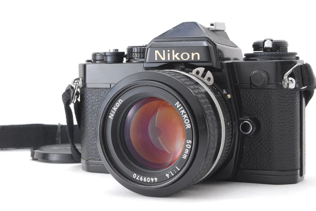 NEAR MINT] NIKON FE Black 35mm SLR Film Camera / Nikkor-S.C 50mm f
